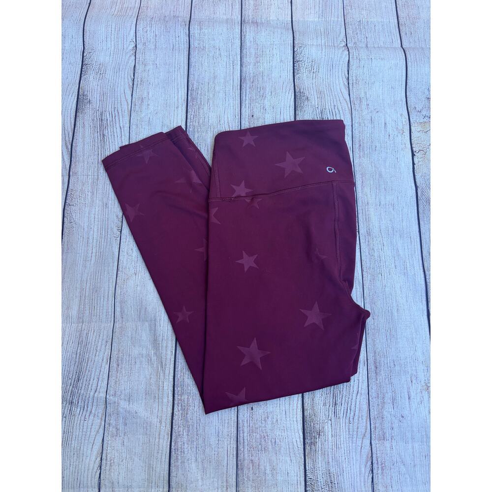 GAP Star Leggings Burgundy Women's Size S NWOT